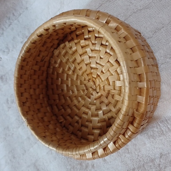 Shell  Vintage Decorated  Wicker  Coaster Set Of 6 - Picture 7 of 9